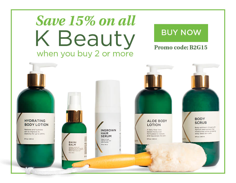Get 15% off all K Beauty when you buy 2 or more